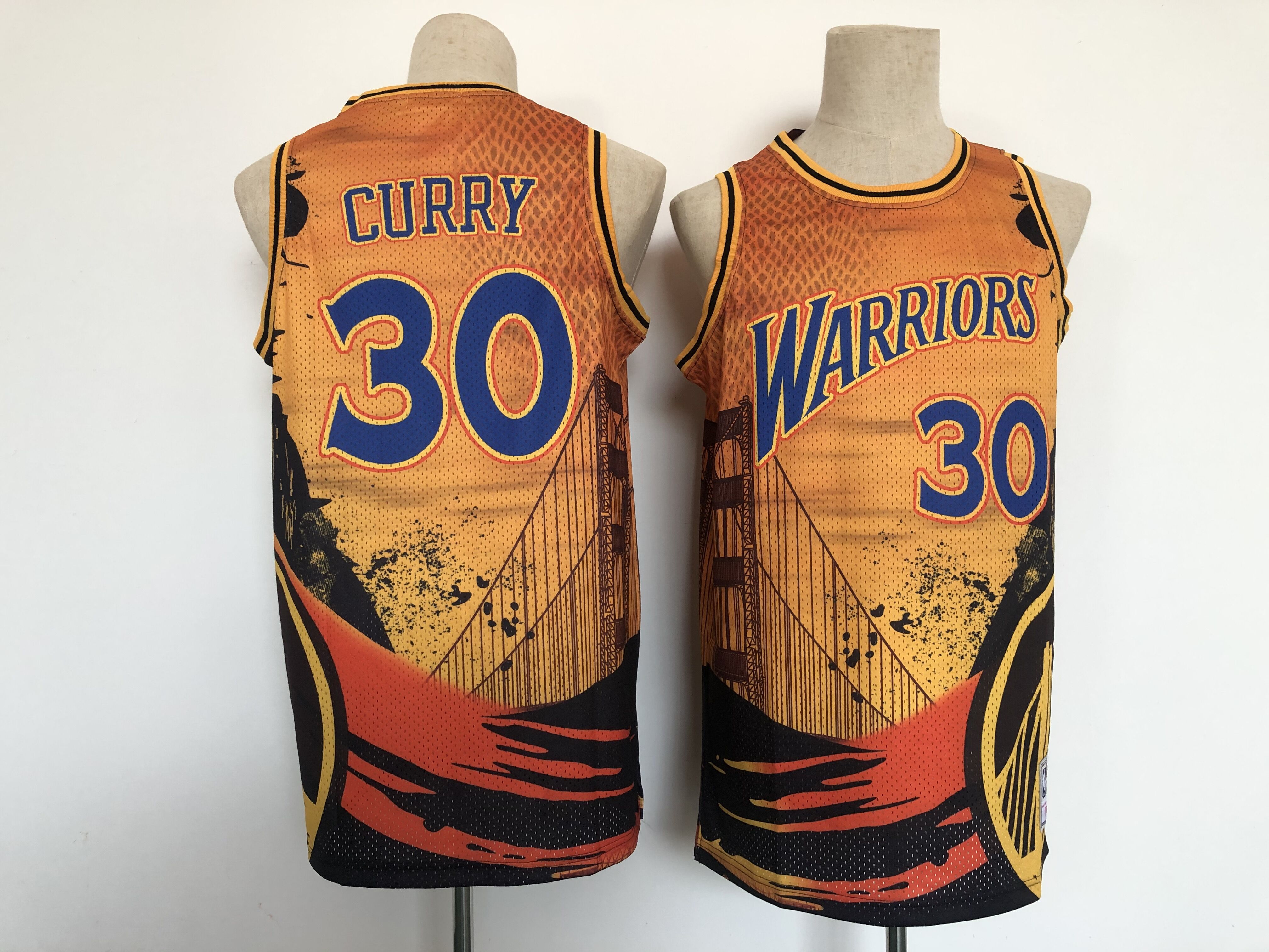 Men Golden State Warriors 30 Curry Yellow San Francisco Edition 2021 NBA Jerseys
